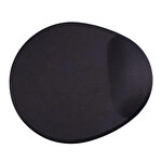 Intech Oval Mouse Mat With Wrist Support Black
