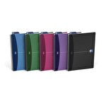 Oxford A4 Wirebound Notebook Polypropylene Cover Ruled 180 pages Metallic Assorted Colours Pack of 5
