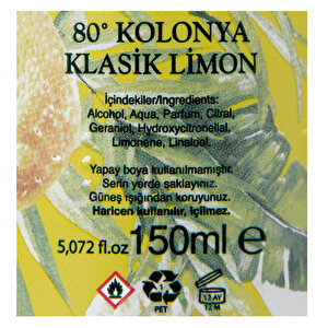 Eyüp Sabri Tuncer Limon 150 ML- Sprey Kolonya
