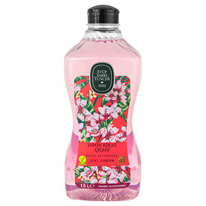 Eyüp Sabri Tuncer Japon Kiraz Çiçeği Kokulu Doğal Zeytinyağlı Sıvı Sabun 1.5 LT buyuk 1