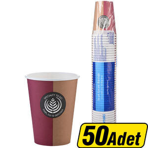 Huhtamaki Karton Bardak Desenli 12 oz 50'li Paket