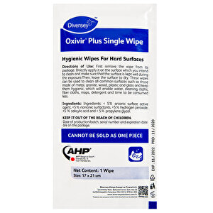 Oxivir Plus Single Wipes 30&#039;lu