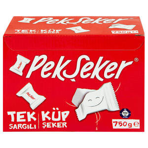 Pekşeker Tek Sargılı Purlize Küp Şeker 750 g