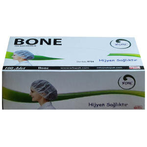 Wlopak 40 x 40 cm Bone Tek Lastikli 100'lü