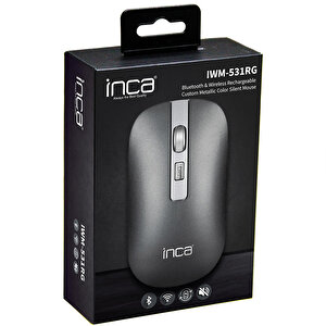 INCA IWM-531RG BT Metallic Mouse - Gri buyuk 5