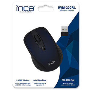 INCA IWM-200R Wireless Mouse - Lacivert buyuk 5