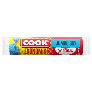 Cook Ekonomik Çöp Torbası Jumbo Boy 80 cm x 110 cm Mavi Tek Rulo buyuk 3