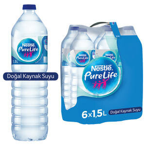 Nestlé Pure Life Doğal Kaynak Suyu 1,5 litre 6'lı