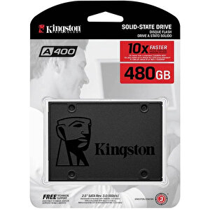 Kingston 480GB A400 Serisi SSD (Okuma 500MB / Yazma 450MB) SA400S37/480G buyuk 1