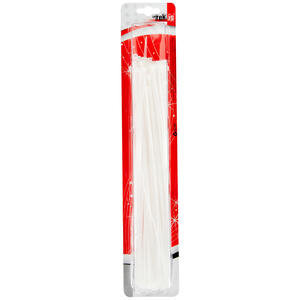 Tek-İş Kablo Bağı / Cırt Kelepçe 300 mm x 3.6 mm Beyaz 100'lü Paket