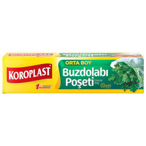 Koroplast Buzdolabı Poşeti Orta Boy 24 x 38 cm 20'li Paket