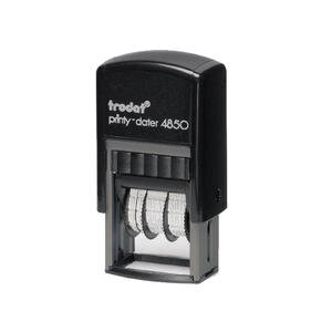 Trodat 4850 25x5 mm  Tarihli Küçük Boy Siyah Kaşe 