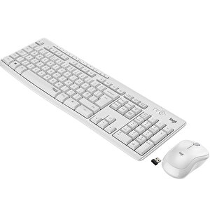 Logitech MK295 Sessiz Kablosuz Türkçe Klavye Mouse Seti - Beyaz buyuk 1