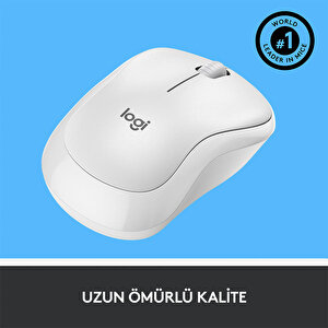 Logitech M221 Sessiz Kompakt Kablosuz Mouse - Beyaz buyuk 3