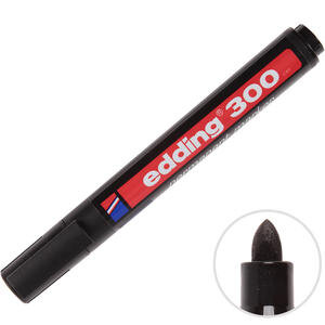 Edding 300 Permanent Marker Koli Kalemi Yuvarlak Uçlu Siyah Tekli