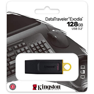 Kingston 128 GB Exodia USB 3.2 Gen1 DTX/128GB USB Bellek buyuk 3