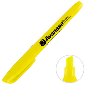Avansas Style Fosforlu Kalem Sarı Renk  buyuk 1