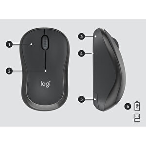 Logitech MK295 Sessiz Kablosuz Türkçe Klavye Mouse Seti - Siyah buyuk 6