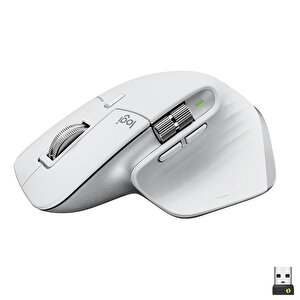 Logitech MX Master 3S Performans 8.000 DPI Optik Sensörlü Sessiz Kablosuz Mouse - Beyaz buyuk 1