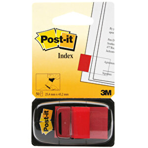 3M Post-it Index 680-1 25.4 mm x 43.18 mm Kırmızı 50 Yaprak buyuk 1