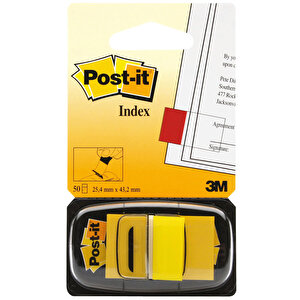 3M Post-it Index 680-5 25.4 mm x 43.18 mm Sarı 50 Yaprak buyuk 1
