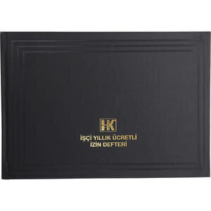 Ulaş Yıllık Ücretli İzin Defteri Ciltli 96 Yaprak 20 cm x 28 cm
