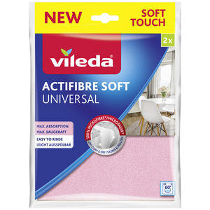 Vileda Aktifibre 2'li Soft Temizlik Bezi 