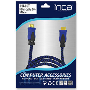 Inca IHK-05T 2.0V 5 Metre HDMI To HDMI Kablo 4K Poşetli buyuk 9