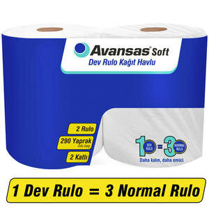 Avansas Soft Dev Rulo Kağıt Havlu 2'li