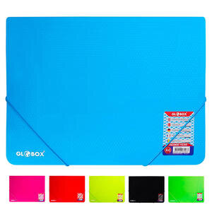 Globox 6456 Lastikli Dosya A4 Boy Karışık Renk Tekli