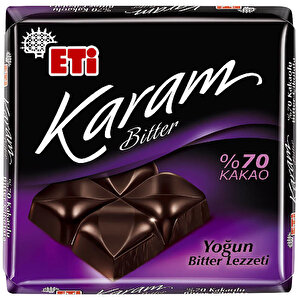 Eti Karam Bitter Çikolata %70 Kakaolu 60 gr buyuk 1