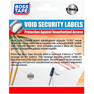 Boss Tape Yapışkanlı Güvenlik Etiketi 90'lı Paket buyuk 3