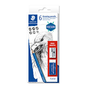 Staedtler 61 100c6 Mars Lumograph Kurşun Kalem Set 6'lı buyuk 9