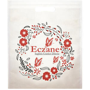 Eczane Baskılı Bez Torba 37 cm x 30 cm  50'li