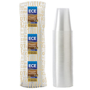 Ece Plastik 180 Cc Şeffaf Otomat Bardak 3 g 50'li Paket