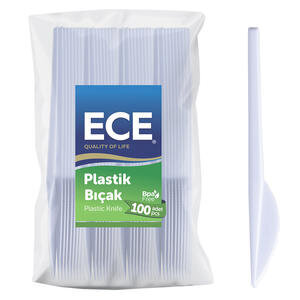 Ece Plastik Bıçak Eko Beyaz 100'lü