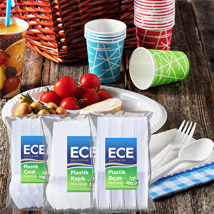 Ece Plastik Bıçak Eko Beyaz 100'lü buyuk 2