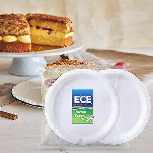 Ece Plastik Tabak Büyük 21 Cm (9 Gr) 100'lü buyuk 2
