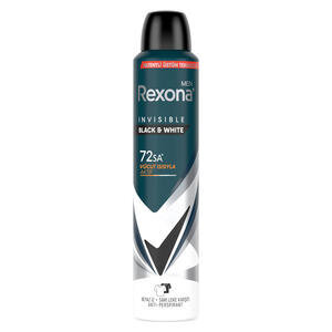 Rexona Men Erkek Sprey Deodorant Invisible Black White  150 ML