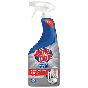Porçöz Ekstra Güçlü Kireç Çözücü Sprey  750 ml