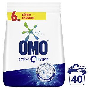Omo Active Oxygen Toz Çamaşır Deterjanı Parlak Beyazlık Leke Çıkarıcı 6 KG buyuk 3