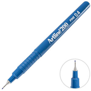 Artline 200N Fineliner Kalem 0.4 mm Mavi buyuk 1