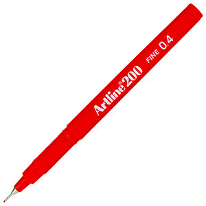 Artline 200N Fineliner Keçe Uçlu Yazı Kalemi 0.4 mm Kırmızı buyuk 4