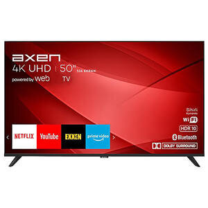 Axen AX50FIL242 4K Ultra HD 50" 126 Ekran Uydu Alıcılı Smart LED TV