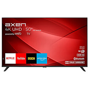 Axen AX50FIL242 50" 126 Ekran Uydu Alıcılı Ultra HD WebOS Smart LED TV buyuk 1