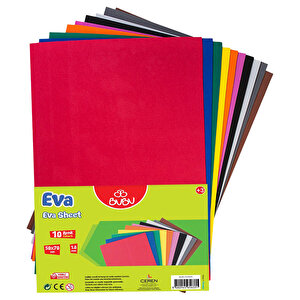 Bu-Bu Eva 50 cm x 70 cm Karışık 10 Renk Kağıt buyuk 1