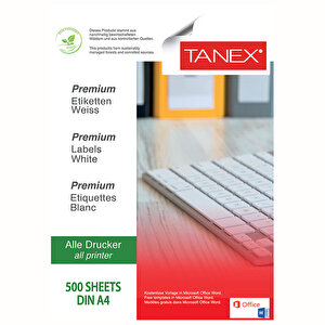 Tanex Tw-2004 Beyaz Sevkiyat ve Lojistik Etiketi 99,1 mm x 139 mm buyuk 2
