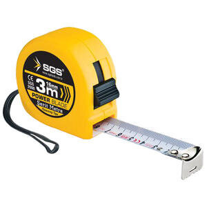 Sgs Çelik Şerit Metre 3 m Çift Stop