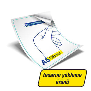 A5 Sticker Kendi Tasarımı Yükle