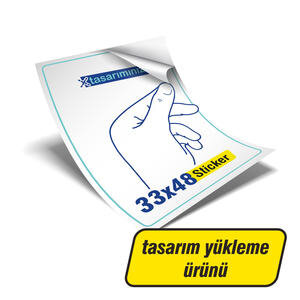33x48 Sticker Kendi Tasarımı Yükle